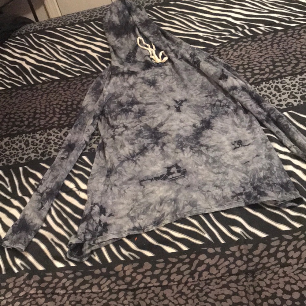 Marble shirt hoodie long sleeve